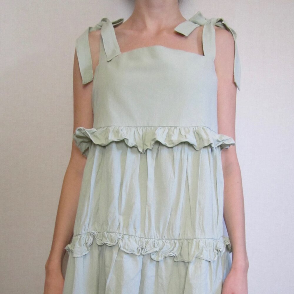 Sea-foam Green Ruffled Nasty Gal Dress